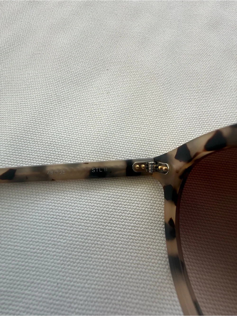 KREWE Round Tortoise and Gold Metal Sunglasses with Brown Lenses
